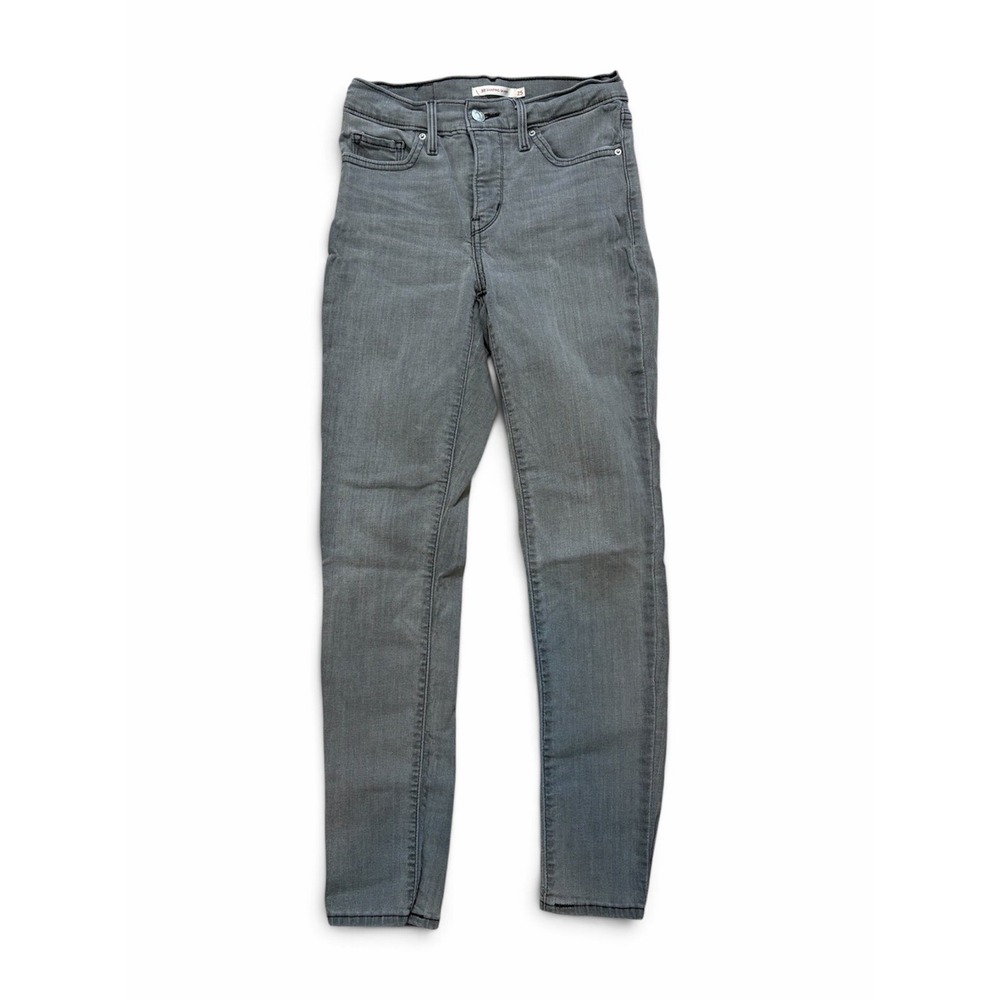 Levi's 311 Shaping Skinny Jeans Gray Wash Size 25 Stretch Denim